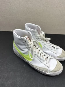Size 12 Women’s NIKE BLAZER MID WHITE VOLT NEON GREEN CLEAR SWOOSHES DJ3050-100 - Bild 1 von 8