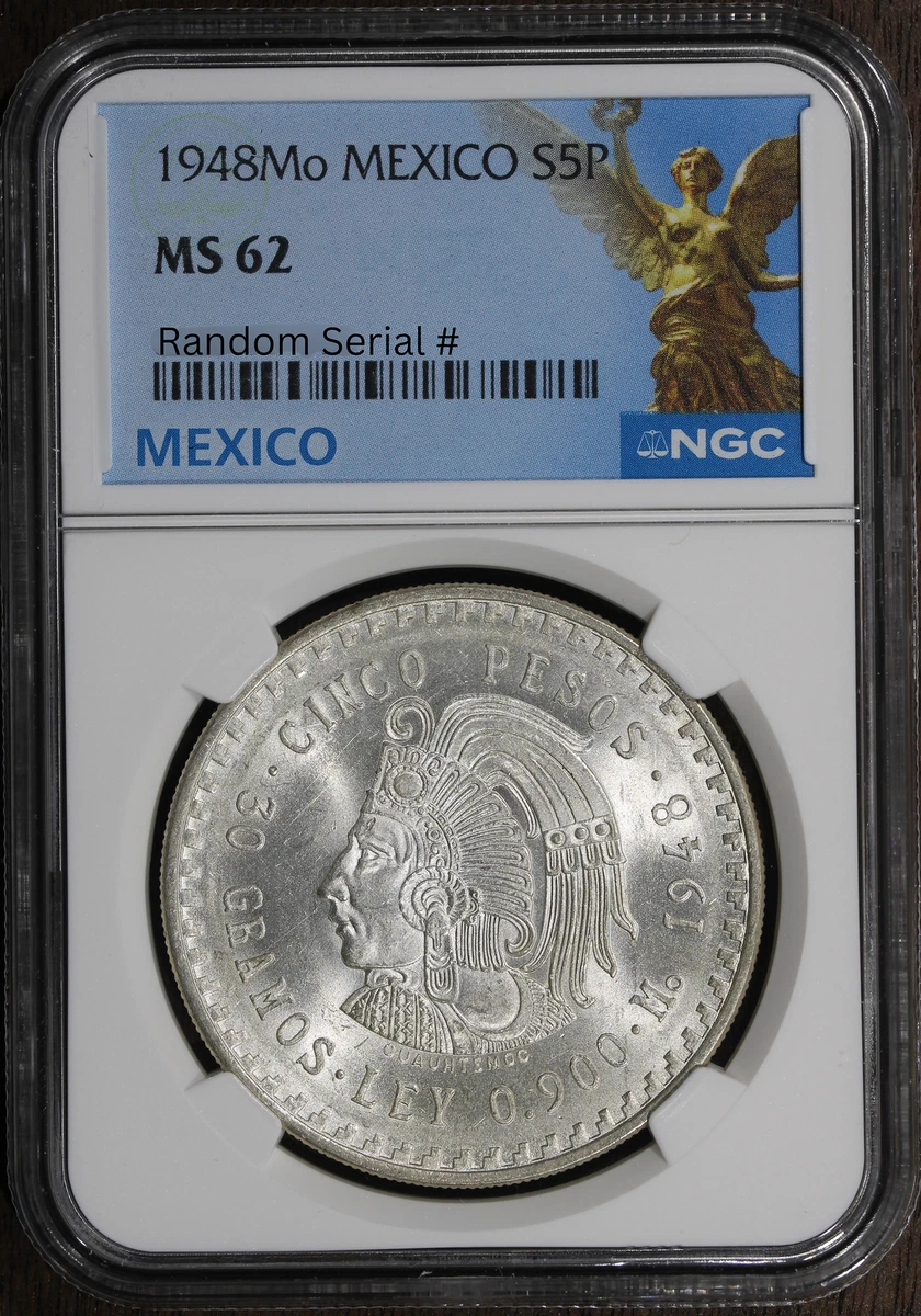 5 Pesos 1948 Year Silver Mexican Coins (1905-Now) for sale | eBay