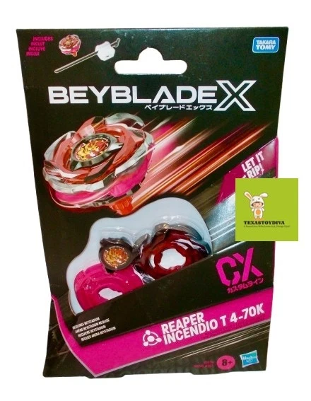 BEYBLADE X Reaper Incendio T 4-70K Top & Launcher CX Balance Type ***LEIA*** - Imagem 1 de 1