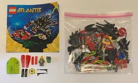 Lego 8079 Atlantis Shadow Snapper Complete Pieces Missing one sticker 2010