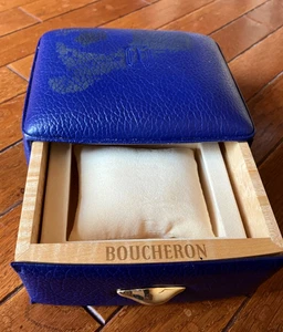 Authentic BOUCHERON Empty Wooden Watch Box Case #W05 - Picture 1 of 9