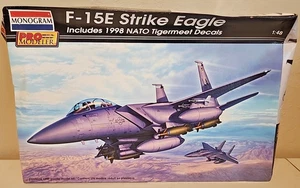 Monogram Pro Modeler F-15E Strike Eagle Kit # 85-5965 Open Box Sealed Bags 1:48 - Picture 1 of 16
