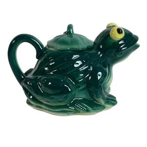 Crema o maceta decorativa vintage de porcelana para ranas Fairyland hecha en China Japón - Imagen 1 de 6