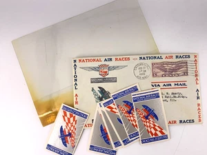 Busta Copertina Evento 10° Anniversario Gare Aeree Nazionali 1930 e (7) Francobolli - Foto 1 di 14