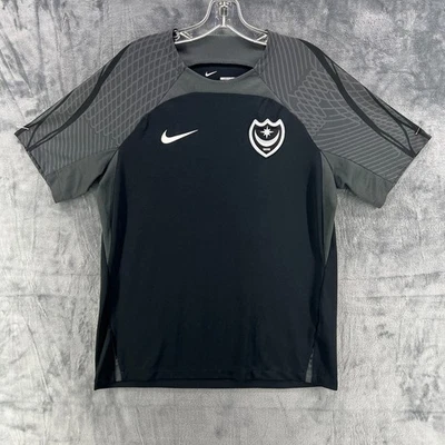 Nike Portsmouth FC Training Football Shirt Soccer Jersey Men's Size Large Black - Image 1 of 4