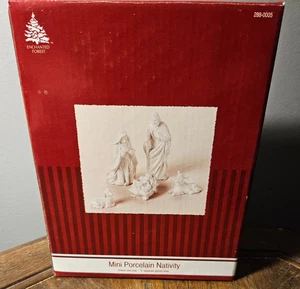 Vintage 2007 Zauberwald Mini Porzellan Krippe Set -5 Teile - Bild 1 von 3