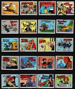 OFF paper #3000 Comic Strip Classics 32c (used set of 20) 1995 _n189 - Picture 1 of 2