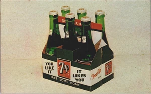 Postal publicitaria 7Up You Like It...It Likes You, caja de 6 botellas - Imagen 1 de 2