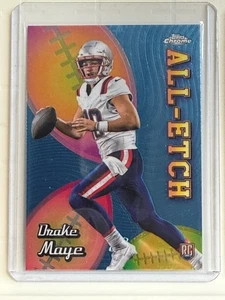 2024 Topps Chrome Drake Maye All-Etch Rookie RC #CAE-DM Patriots - Picture 1 of 2