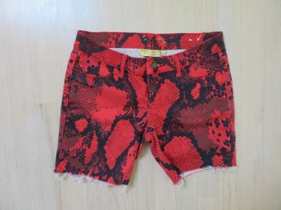 Shorts corte pele de cobra vermelha princesa Vera Wang tamanho 0 - Imagem 1 de 4