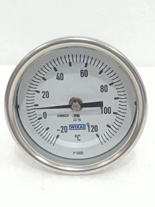 TERMÓMETRO BIMETÁLICO INDUSTRIAL WIKA ESFERA 2" -20°C A 120°C SONDA SS ALEMANIA NUEVO - Imagen 1 de 10