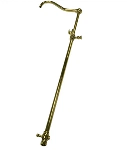 Polished Brass Vintage 60" Add on Shower with 17" Shower Arm CCR6172 - Picture 1 of 2