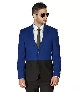 Slim Fit 2 Button Sport Jacket Notch Lapel Modern Two Tone Dinner Blazer AZAR - Picture 1 of 16