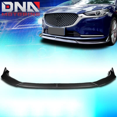 Спойлер закраина переднего бампера для Mazda 2019-2021 годов выпуска 6 3 шт. вид из углеродного волокна - Изображение 1 из 4