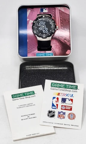 Chicago White Sox Watch by GAME TIME MLBPA 2006 Black Watch NIB Untested Cover