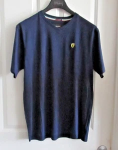 Scuderia Ferrari blaues kurzärmliges T-Shirt mit V-Ausschnitt Größe 3X Large Logo Racing - Bild 1 von 9