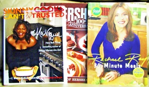 LOT OF 3 PRE-OWNED COOK BOOKS-RACHAEL RAY, MONIQUE & HERSHEY'S - Imagen 1 de 7