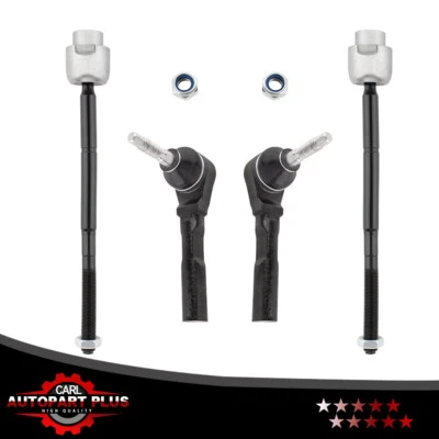 4pcs Front Inner Outer Tie Rods for Chevrolet Malibu 2004 2005 2006 2007-2012 - Imagem 1 de 4
