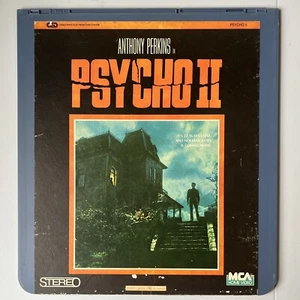 Psycho 2 CED Videodisc 1983 Anthony Perkins Vintage Horror Media - Picture 1 of 2