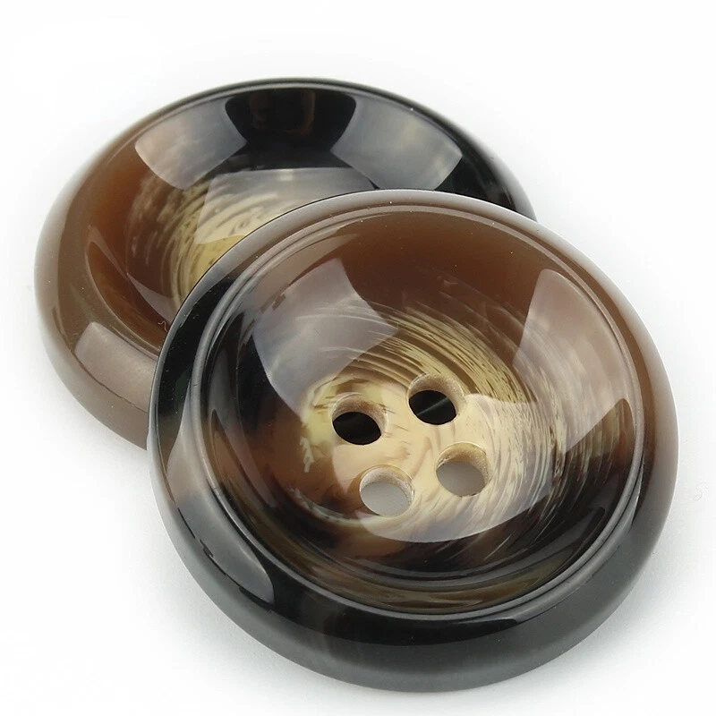 10 Pieces Sewing Buttons Coat 4-Hole Round Resin Button Clothing DIY Crafts - Image 1 of 4