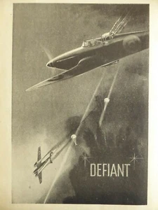 6/1941 PUB BOULTON PAUL AIRCRAFT DEFIANT ROYAL AIR FORCE ORIGINAL AD - Imagen 1 de 1