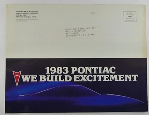 GM Pontiac Phoenix 1983 Sales Brochure / Firebird Hatchback Touring Pamphlet - Picture 1 of 3
