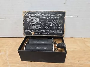 Vintage SHARPEN M ALL ROTARY STROPPER IN ORIGINAL BOX SAFETY RAZOR #382 - Picture 1 of 4