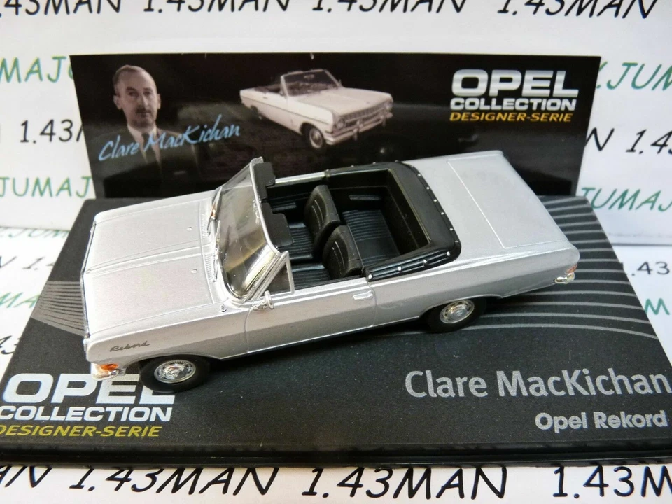 OPE122 voiture 1/43 IXO designer serie OPEL collection : REKORD A C.MacKichan - Photo 1/2