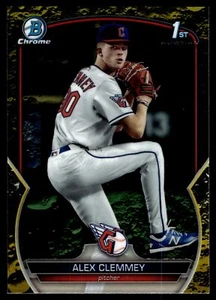 2023 Bowman DRAFT CROMO ALEX CLEMMEY AMARILLO CRÁTER LUNAR REFRACTOR /75 BDC-79 - Imagen 1 de 2