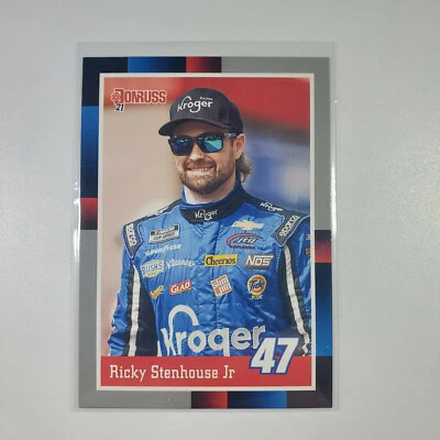 2021 Donruss NASCAR Racing - Rickey Stenhouse Jr - #164 - 1988 Retro Gray SP - Image 1 of 2