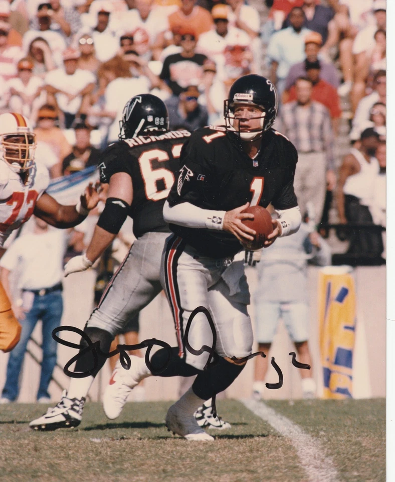 ATLANTA FALCONS JEFF GEORGE SIGNED 8 X 10 PHOTO w COA IP GTP - Image 1 of 1