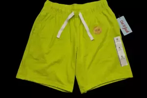 NEW Cat & Jack Boys Bright Green Shorts Above Knee Size M (8) Flex Drawstring - Picture 1 of 4