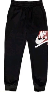 NIKE Jordan Boy's Youth Classic Jogger Fleece Sweatpants  Black Size S  - Picture 1 of 2