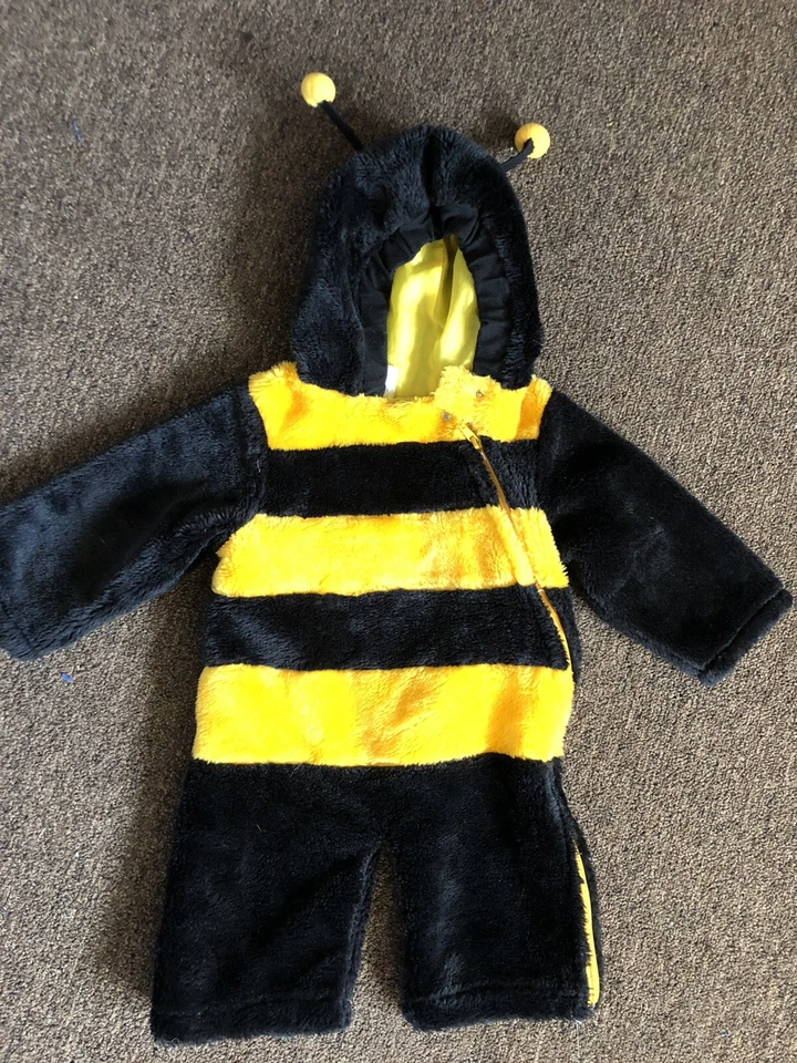 Disfraz Abejorro Abeja Miel Infantil Niño 12-24 M Halloween 1 Pieza con Capucha  Foto 1 de 4