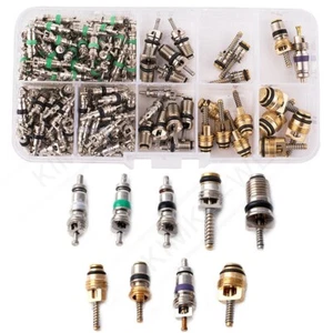134 pcs R134a A/C Car Auto AC Air Conditioning Valve Core Assortment Kit New - Picture 1 of 3