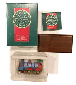 1990 HALLMARK Keepsake Ornament Collector's Christmas Limited Metal Locomotive - Picture 1 of 12