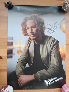 Michael Schulte original Autogramm auf Poster 42 * 60 cm / The Voice Of Germany - Picture 1 of 1