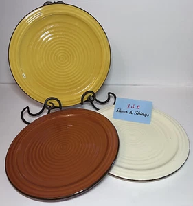 Artimino VILLA CORTONA (3) Dinner Plates 11” Ironstone Unique Colors - Picture 1 of 13