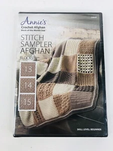 Annie’s Crochet Afghan Stitch Sampler Afghan Blocks 13-15 DVD - Picture 1 of 3