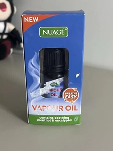 Nuage Decongestant Vapour Oil Drops Menthol Eucalyptol Massage Bath Oil 10ml - Picture 1 of 2