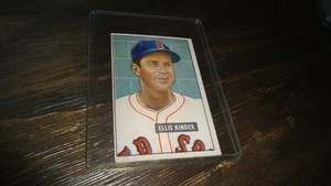 1951 BOWMAN ELLIS KINDER #128 BASEBALL CARD