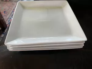 Pottery Barn China GREAT WHITE Square DINNER PLATE 10.5" ~ Heavy - Picture 1 of 2