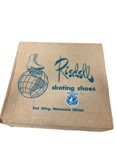 Vintage Riedell Gold Star Black Skating Shoes Red Wing, Minnesota 55066 Size 7