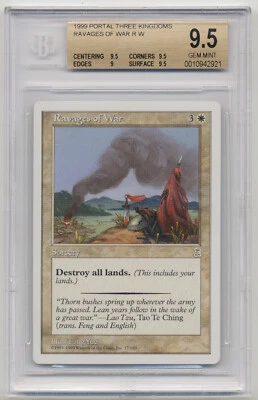 Graded Ravages of War BGS 9.5 GEM MINT Portal Three Kingdoms P3K MTG Magic Rare! - Image 1 of 2