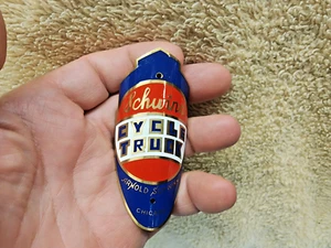 Cycle Truck Bike Badge Headtube Emblem Acid Etched Brass NOS - Picture 1 of 4