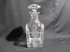 CARAFE A WHISKY EN CRISTAL TAILLE ET GRAVE DE FLEURS CRYSTAL CARAFE