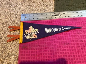 VINTAGE Wimpel Vancouver BC British Columbia CANADA MAPLE LEAF - SCHNELLER VERSAND - Bild 1 von 4