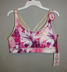Sujetador deportivo reversible Justice para niñas (talla XL 16-18) NUEVO CON ETIQUETAS - Imagen 1 de 6