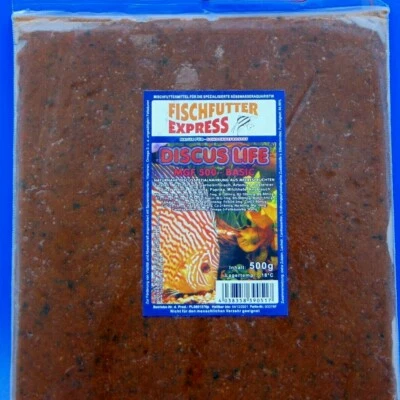 10x 500g Tafel Discus Life MGF 500 Basic, Frostfutter, Fischfutter - Bild 1 von 2