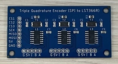 Triple LS7366R Quadrature Encoder Buffer (SPI to LS7366R) - Image 1 of 2